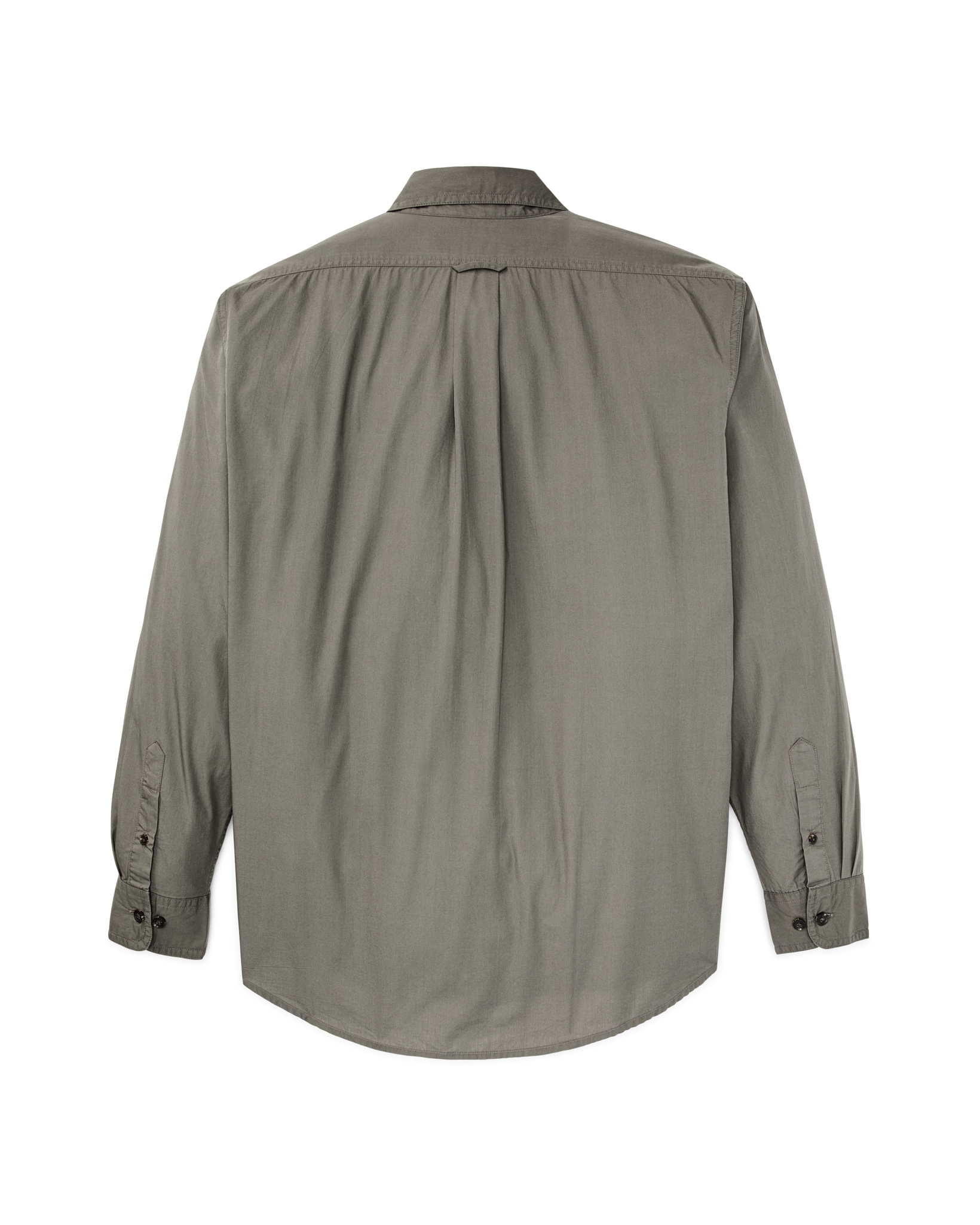Alternate view of the Filson Filson's Washed Feather Cloth Shirt - Olive Gray