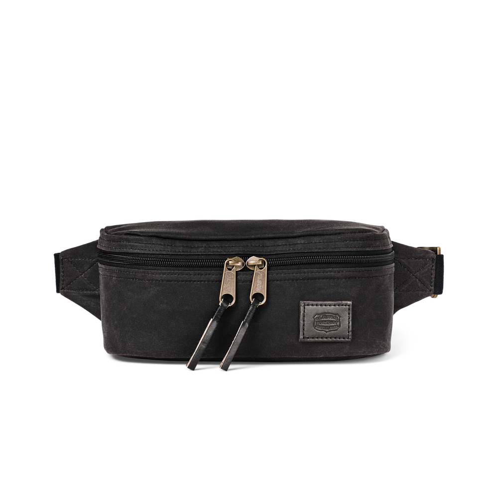 Front-facing image of the Filson Workshop Waist Pack - Cinder
