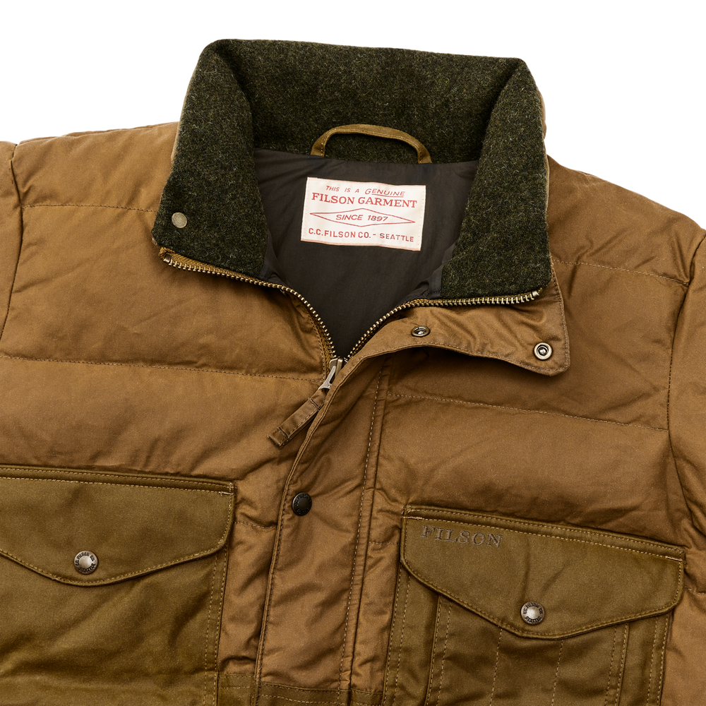 Alternate view of the Filson Down Cruiser Jacket - Dark Tan