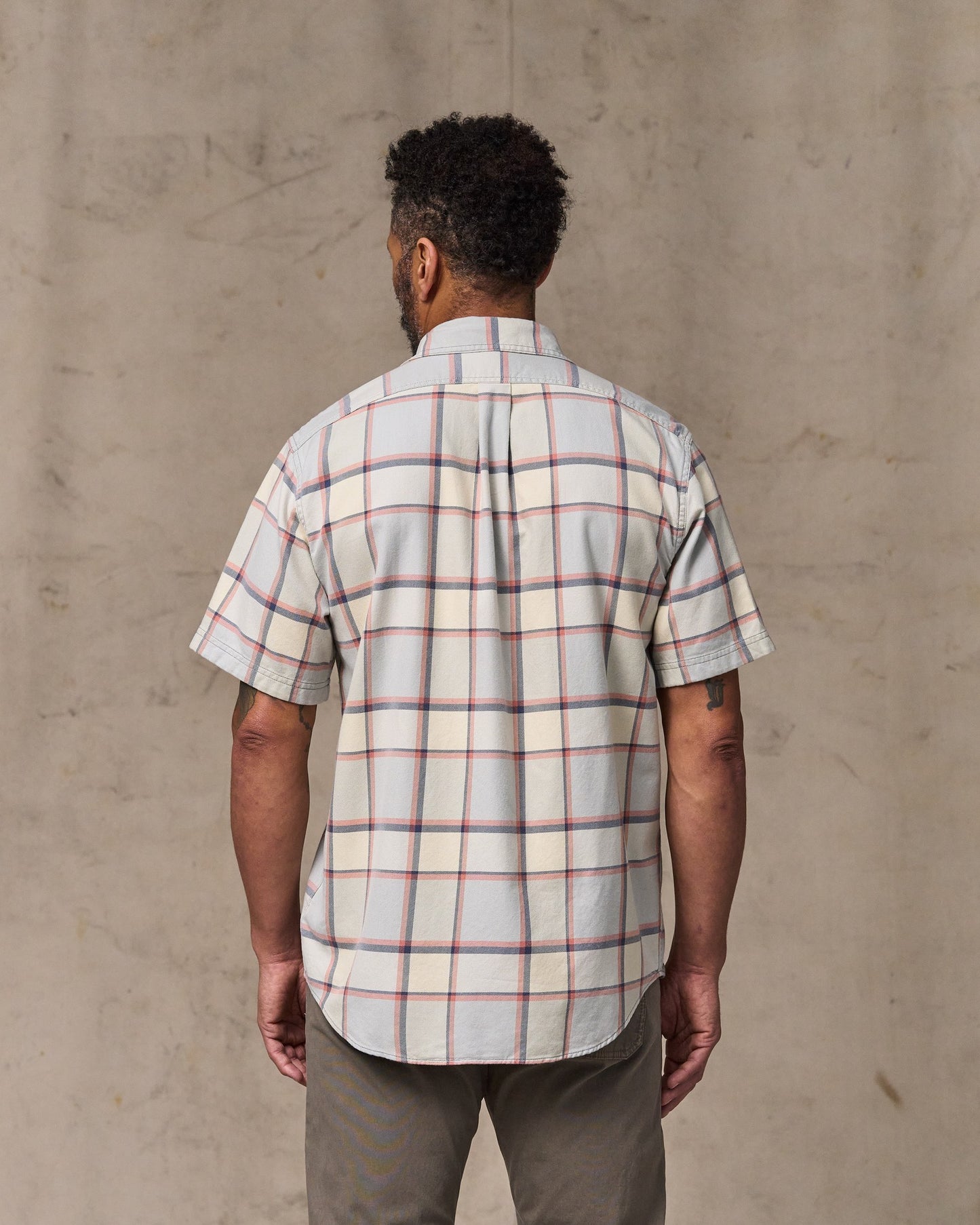 Short Sleeve Lightweight Alaskan Guide Shirt - Light Blue / Tan Plaid