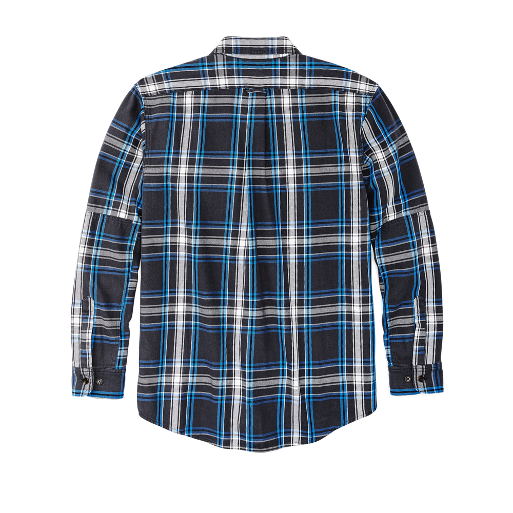 Alternate view of the Filson Vintage Wash Alaskan Guide Shirt - Faded Black / Cobalt