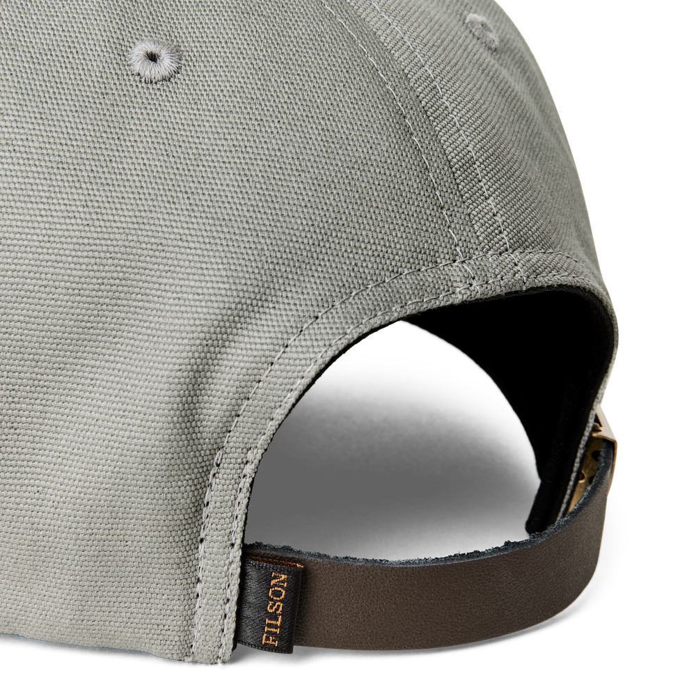 Alternate view of the Filson Low-profile Logger Cap (embroidered)  - Mist / Leaping Fish