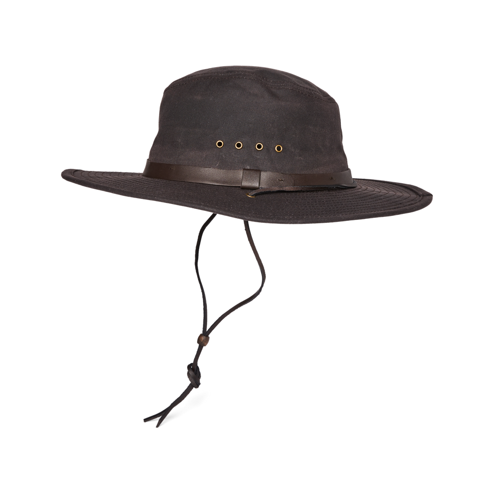 Alternate view of the Filson Tin Cloth Bush Hat - Cinder
