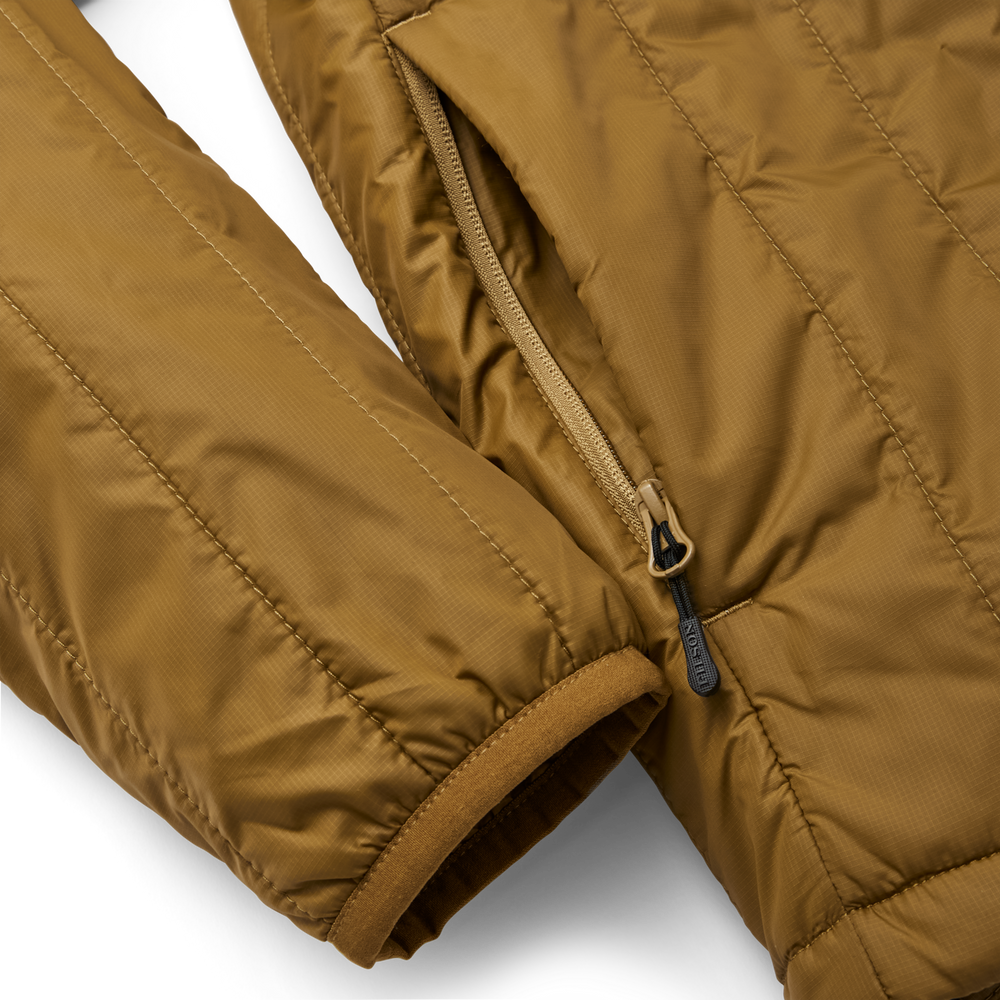 Alternate view of the Filson Ultralight Hooded Jacket - Gold Ochre
