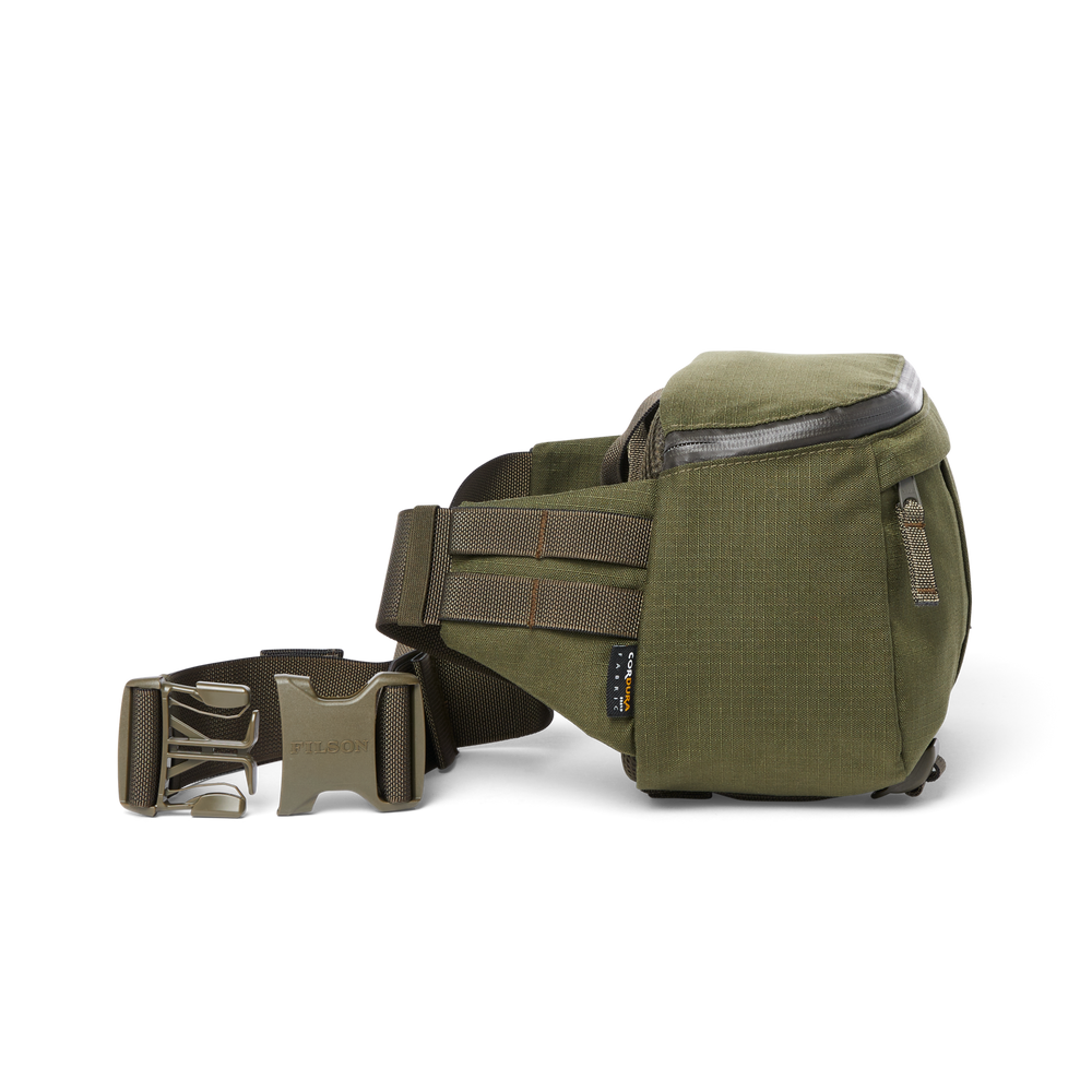 Alternate view of the Filson Ripstop Compact Waist Pack - Surplus Green