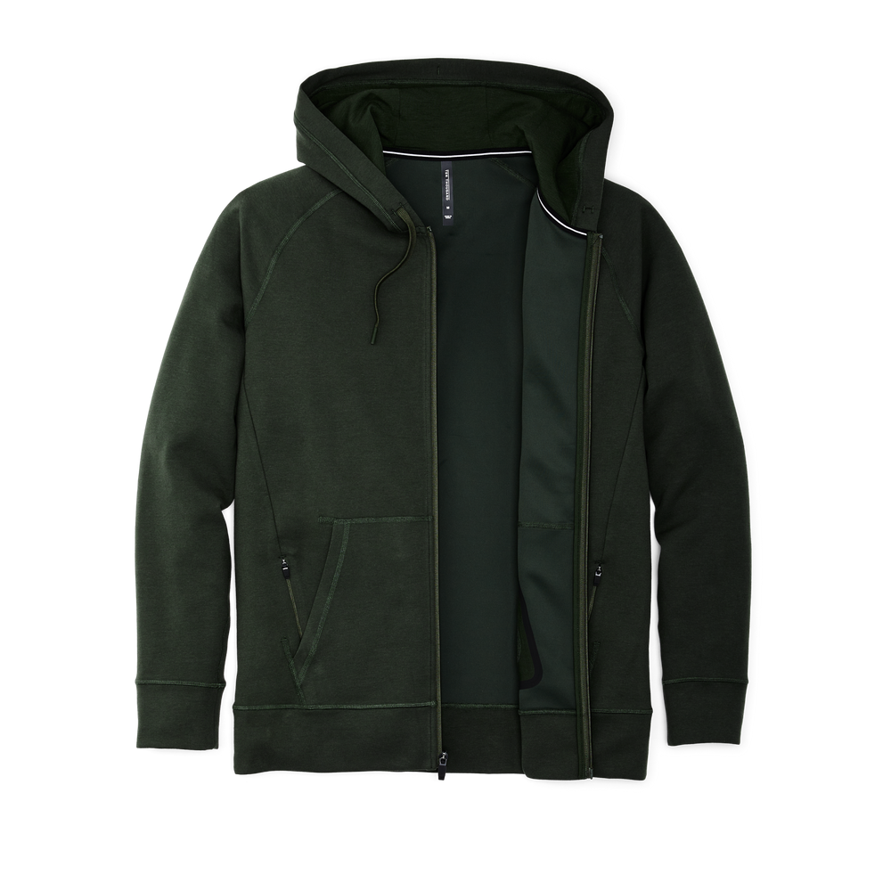 Alternate view of the Filson Filson X Ten Thousand Tech Zip Hoodie  - Dark Timber