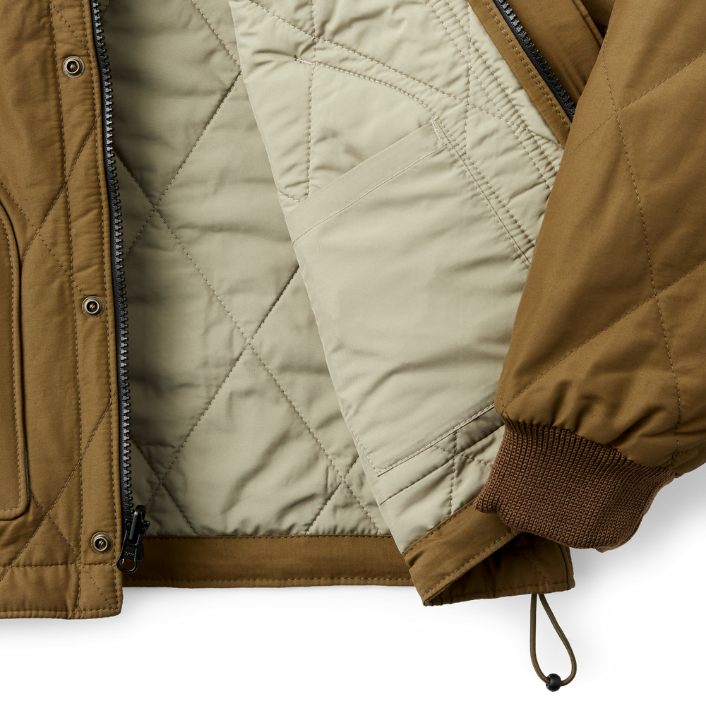 Alternate view of the Filson Quilted Pack Jacket - Sportsman Tan