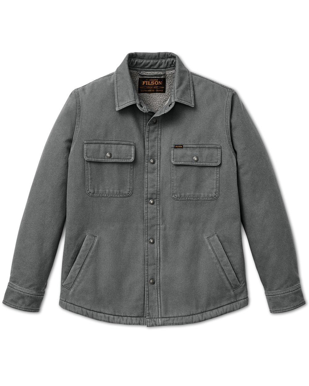 Fleece Lined Jac-Shirt - Rockslide Gray