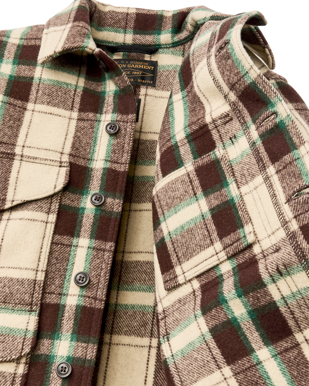 Chris Stapleton Signature Mackinaw Wool Cruiser - Brown / Green Multicolor Plaid