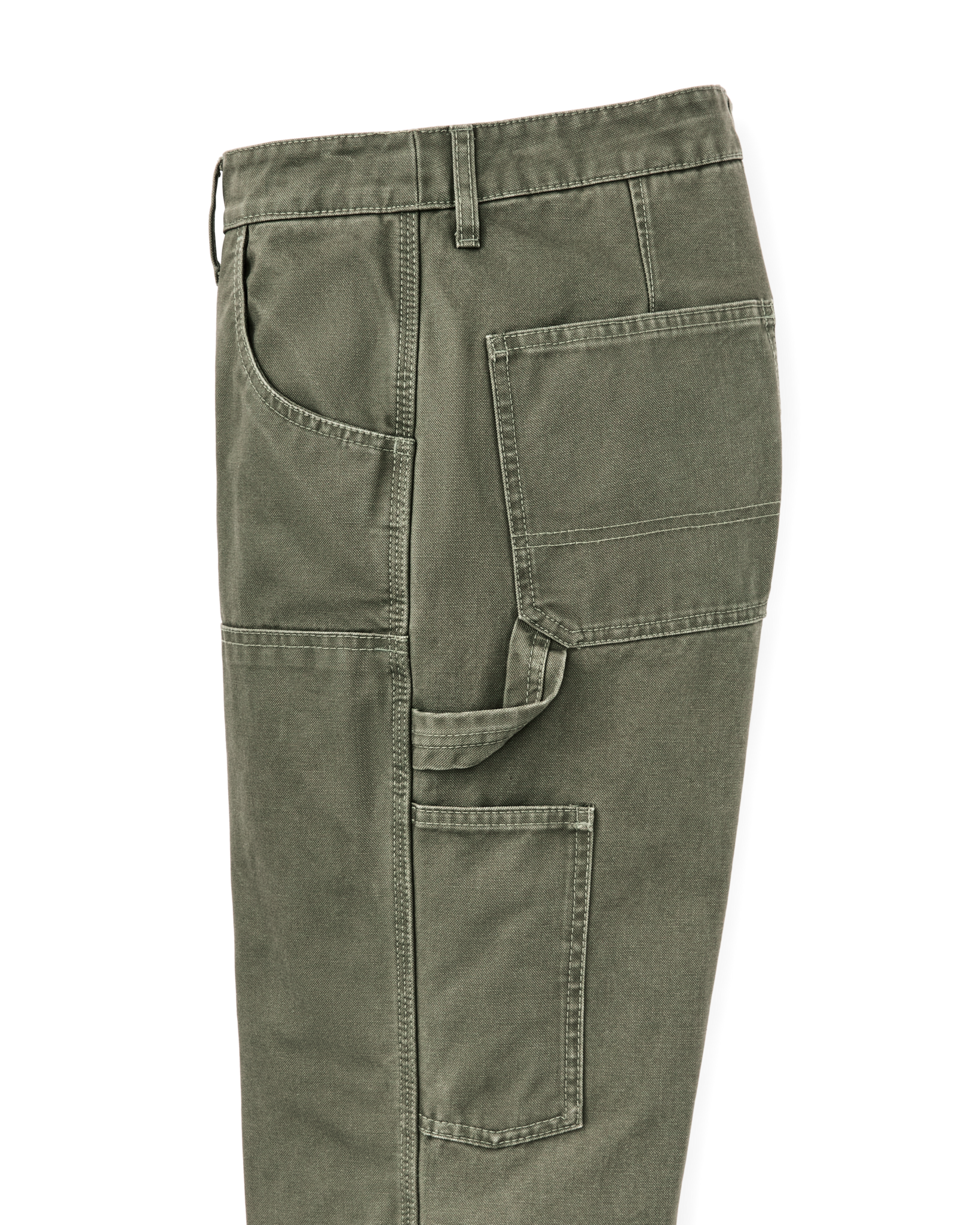 Women's Canvas Work Pants - Dark Olive