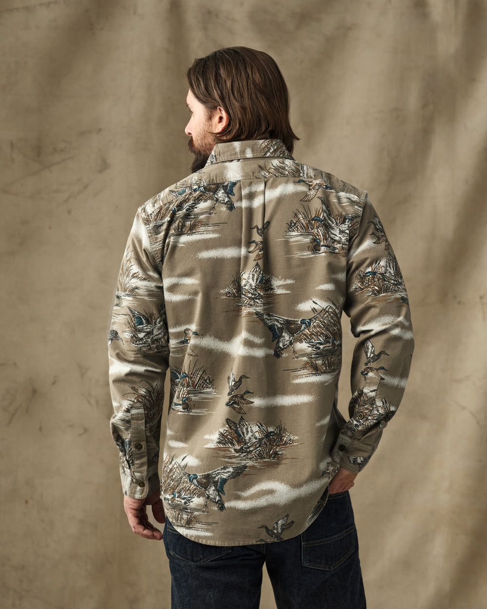 Field Flannel Shirt - Marsh Olive Print