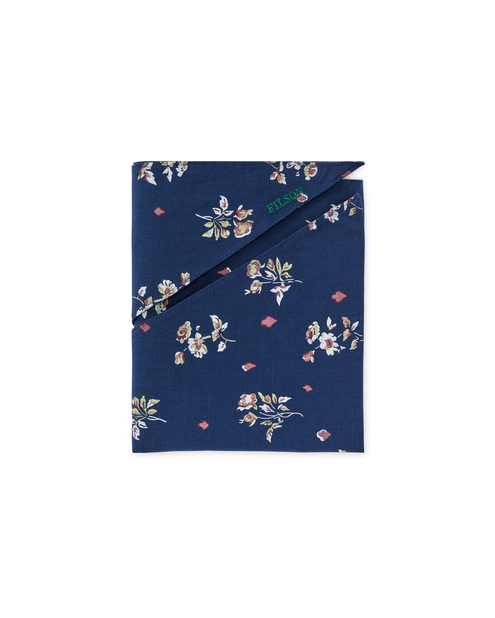 Alternate view of the Filson Triangular Bandana - Blue / Floral