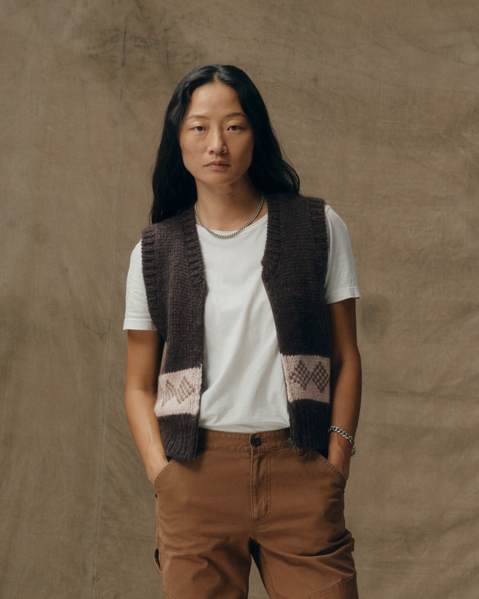 Women's Wool Vest - Dark Brown | Filson