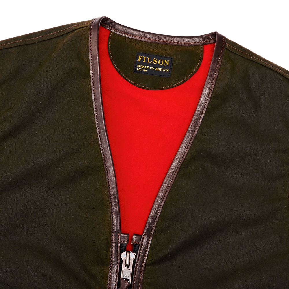 Alternate view of the Filson Filson X Sidnaw Vest - Burnt Olive