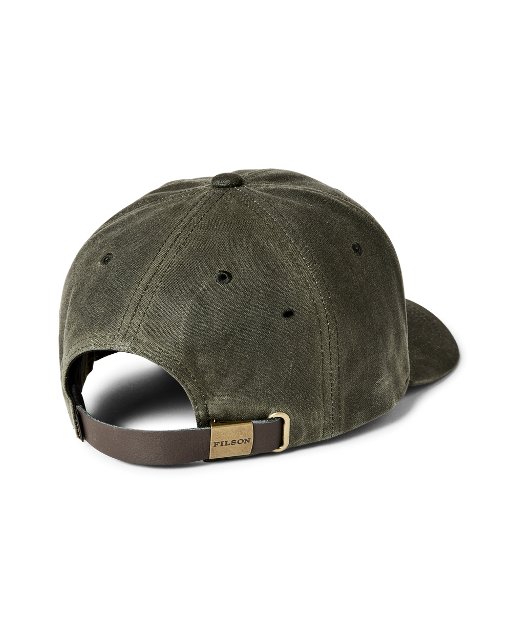 Alternate view of the Filson Waxed Logger Cap - Otter Green