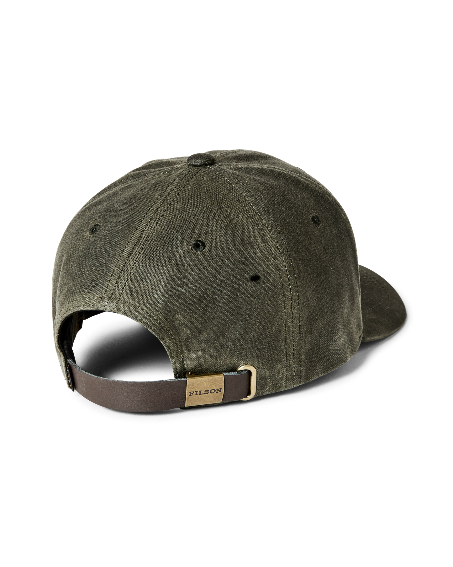 Alternate view of the Filson Waxed Logger Cap - Otter Green