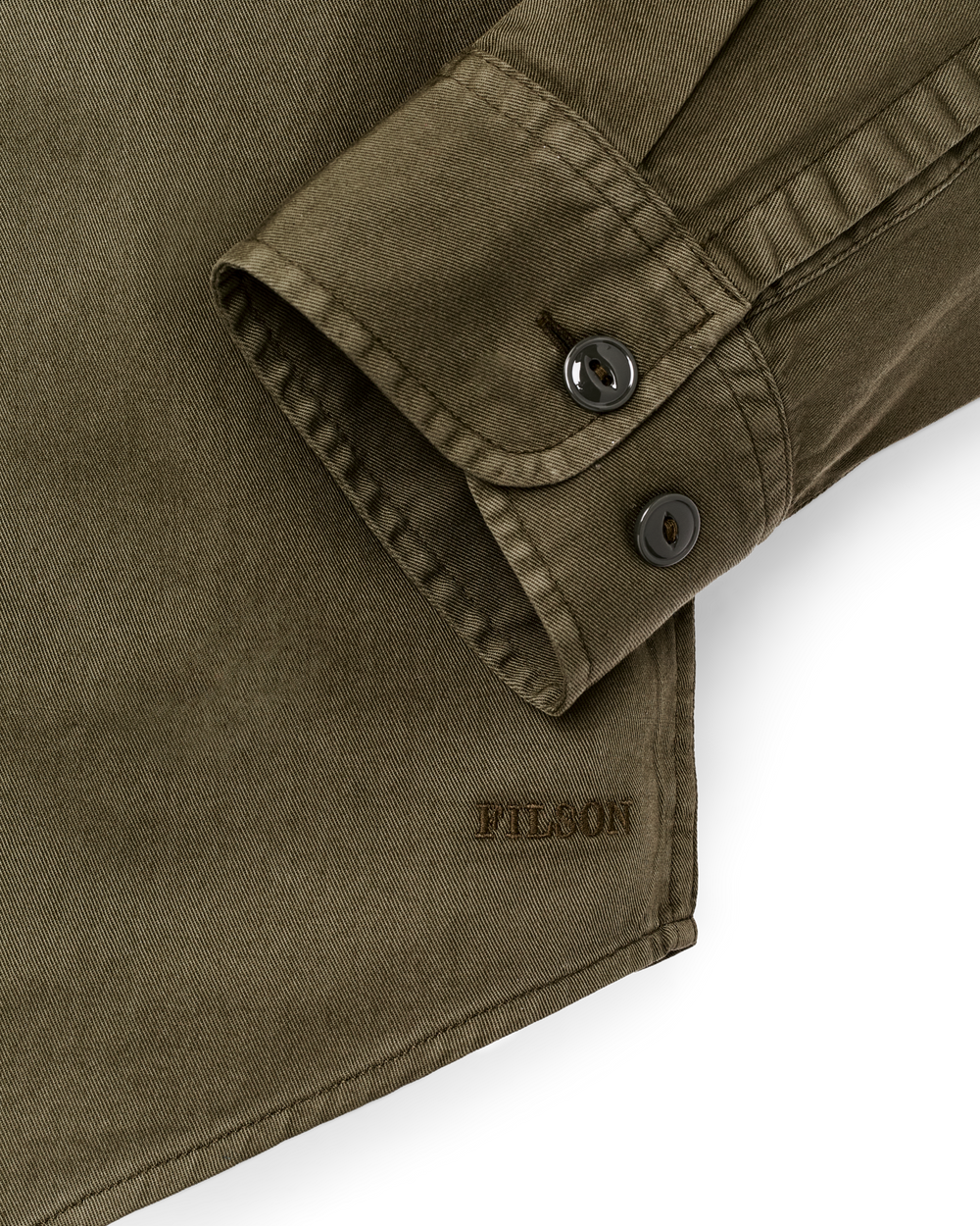 Alternate view of the Filson 4.5-oz. Twill Shirt - Military Olive