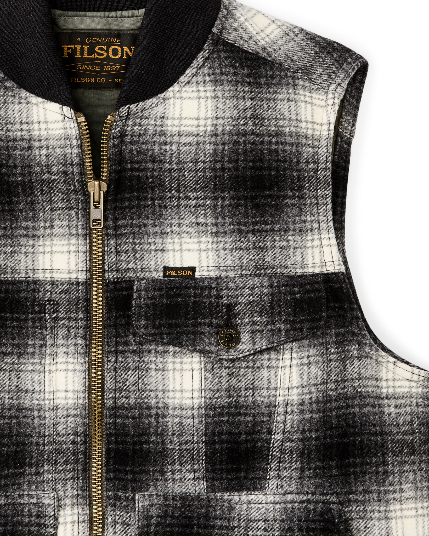 Spokane Insulated Work Vest - Charcoal Ombre
