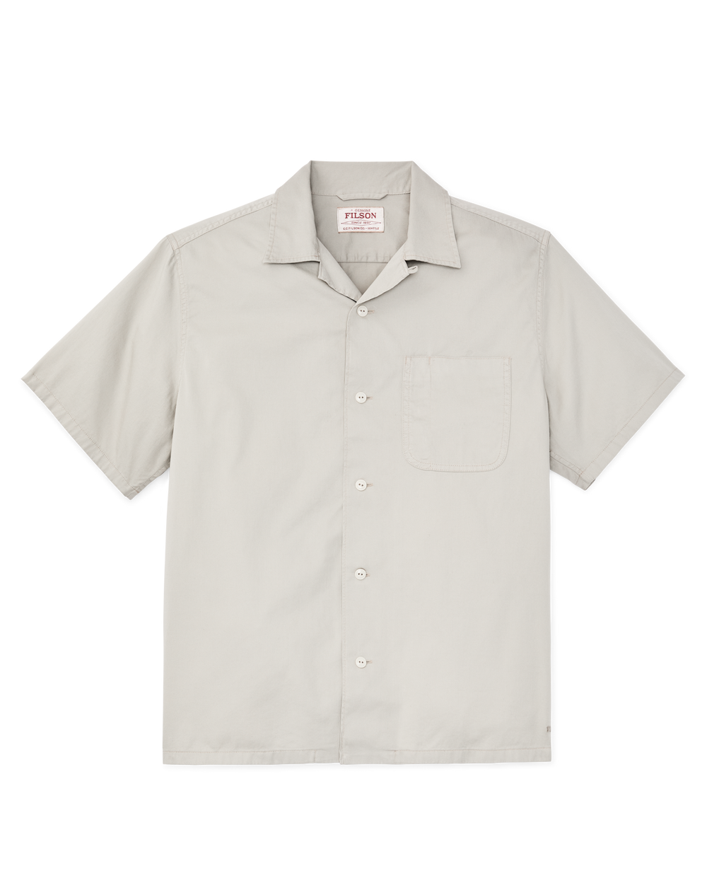 Short Sleeve 4.5-oz. Twill Shirt - Gray Sky