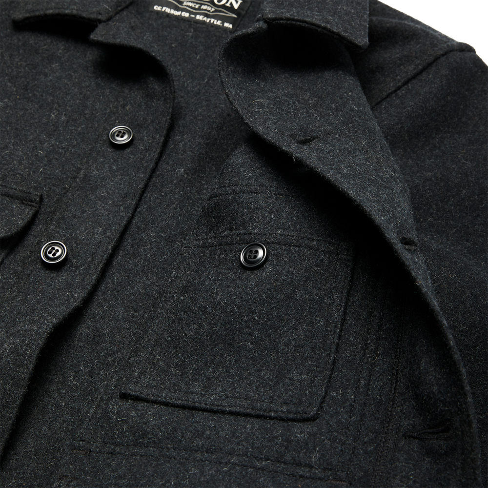 Alternate view of the Filson Mackinaw Wool Cruiser Jacket - Charcoal
