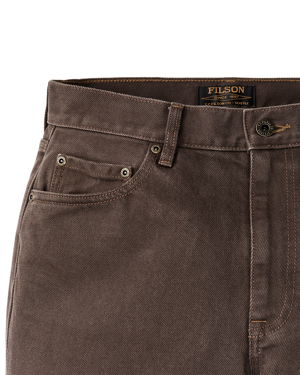 Women's 14-oz. Straight-Leg Jeans - Slate Brown