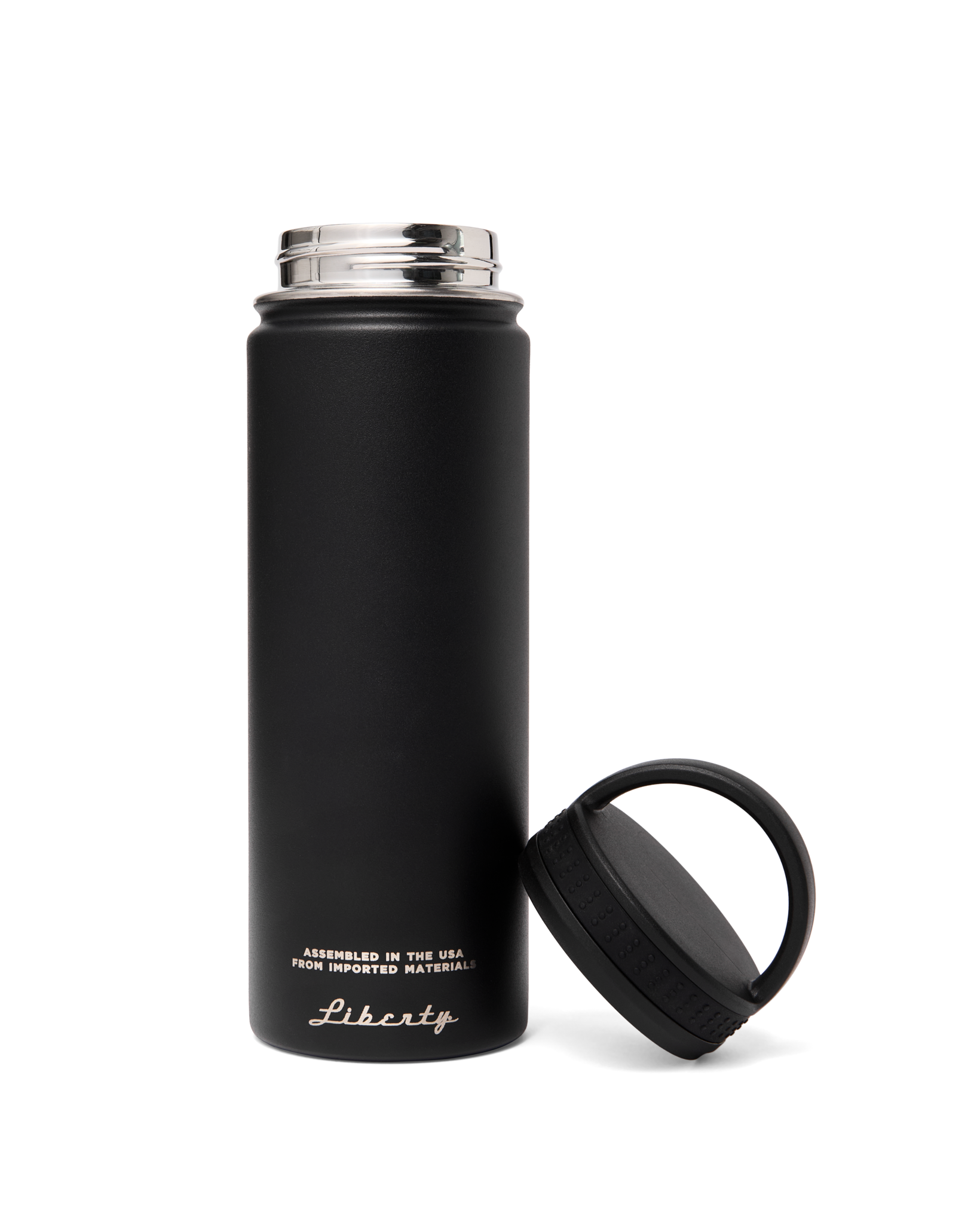 Insulated Water Bottle - Black / Logo | Filson