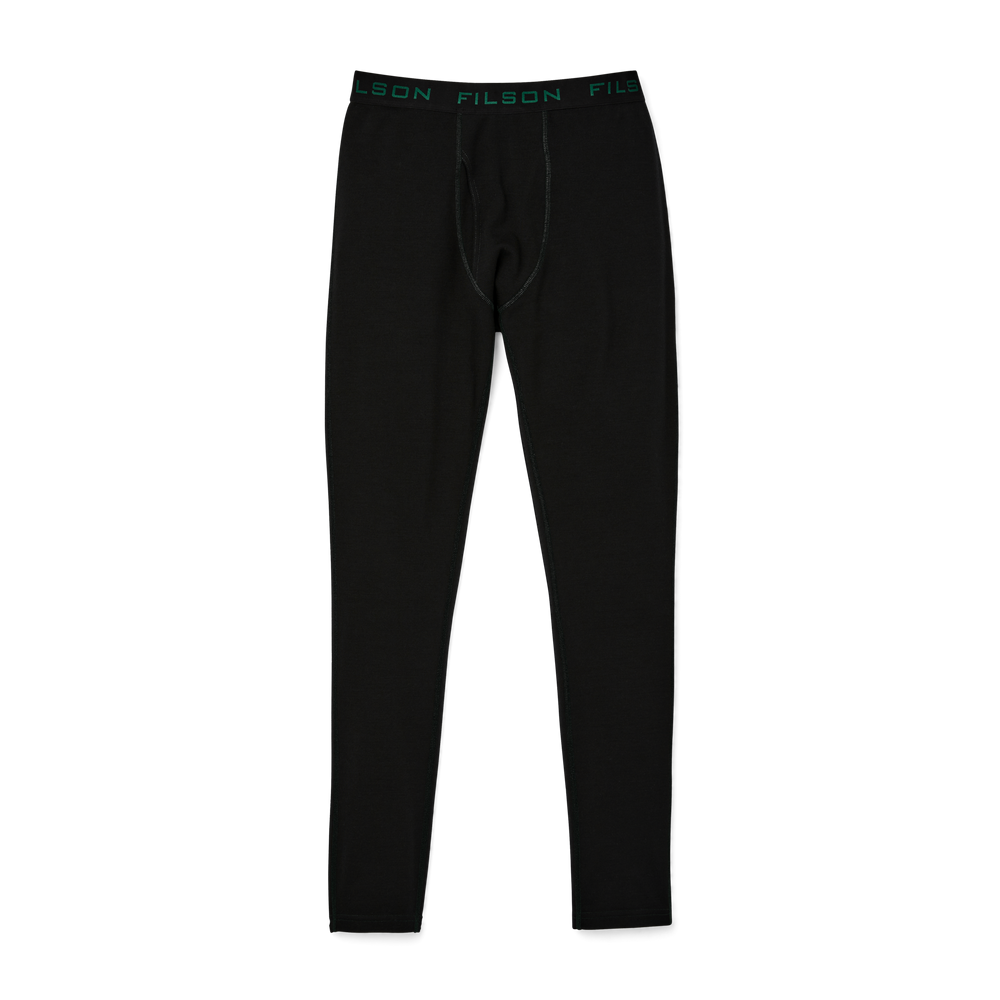 Alternate view of the Filson 400g Merino Wool Bottoms - Black