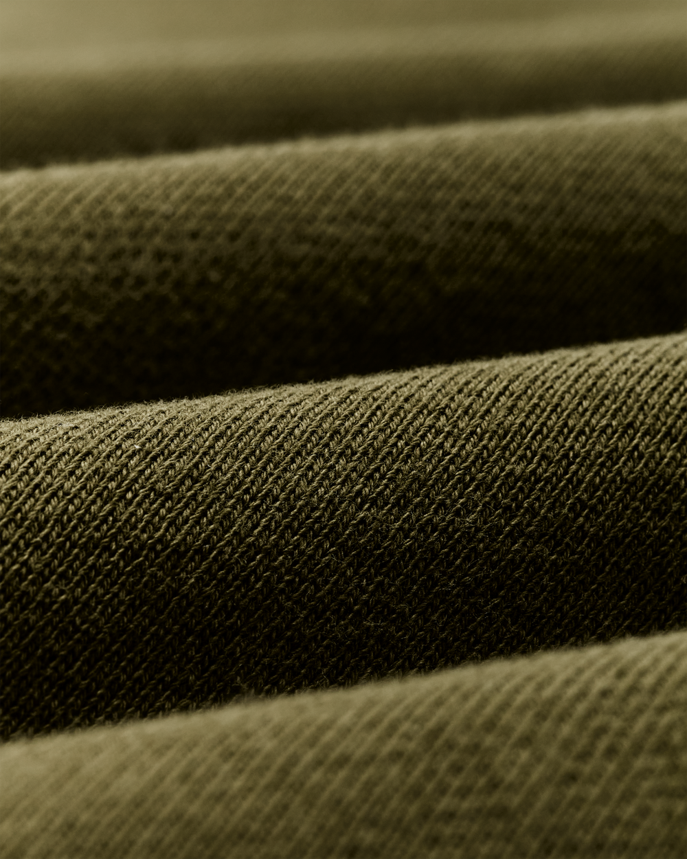Quarter-zip Terry Sweatshirt - Dark Olive