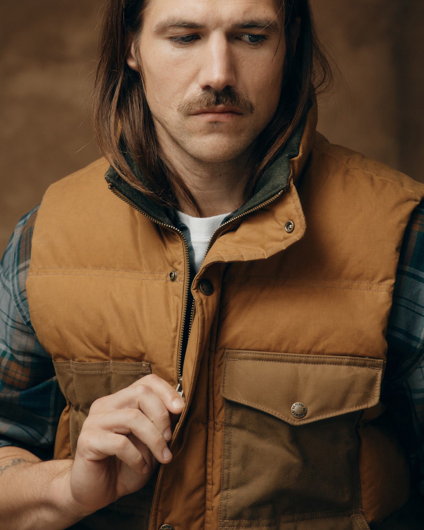 Down Cruiser Vest - Dark Tan