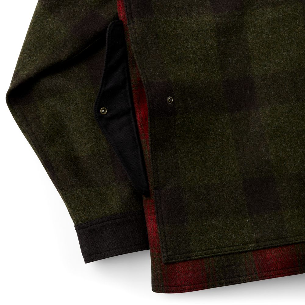 Alternate view of the Filson 125th Anniversary Archival Mackinaw Wool Cruiser - Red Patchwork