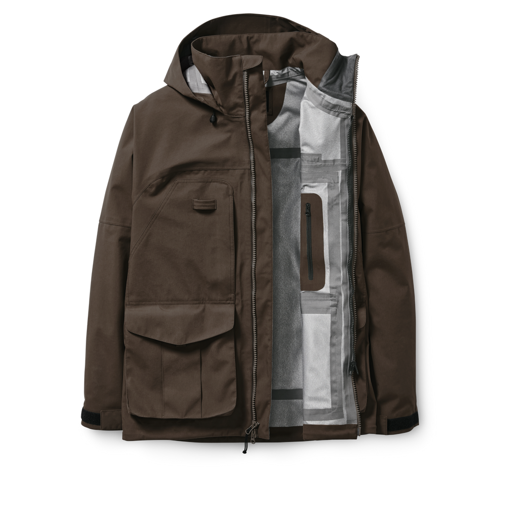Alternate view of the Filson 3-layer Field Jacket - Brown