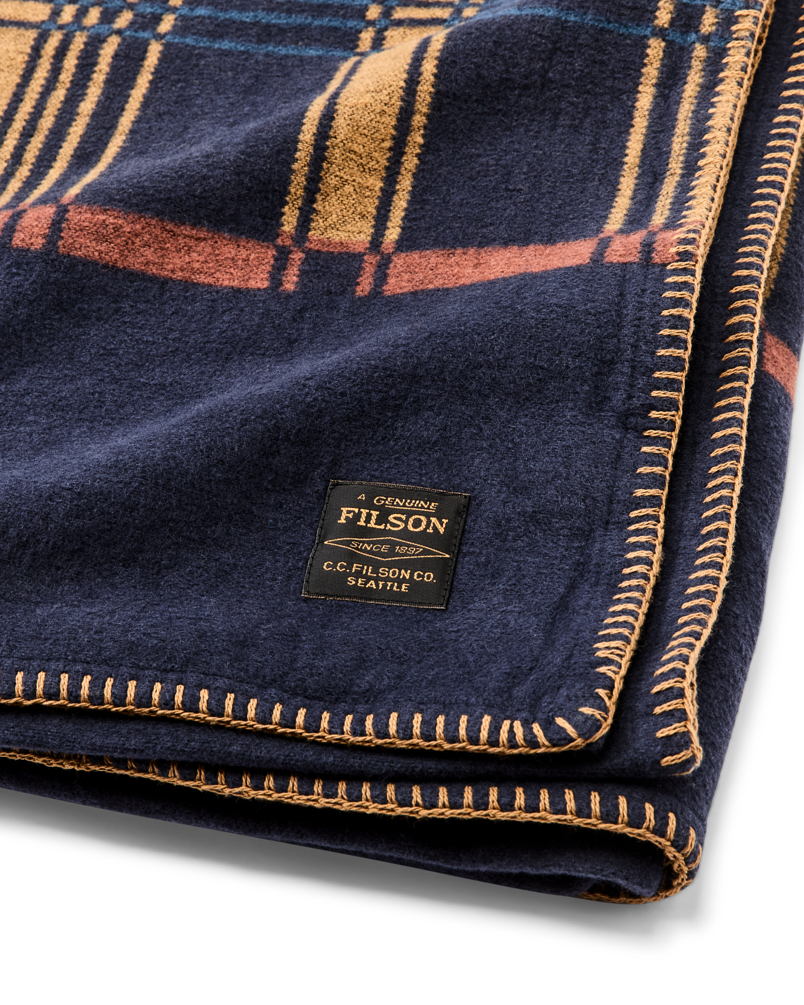 Cotton Blanket - Navy / Irondale