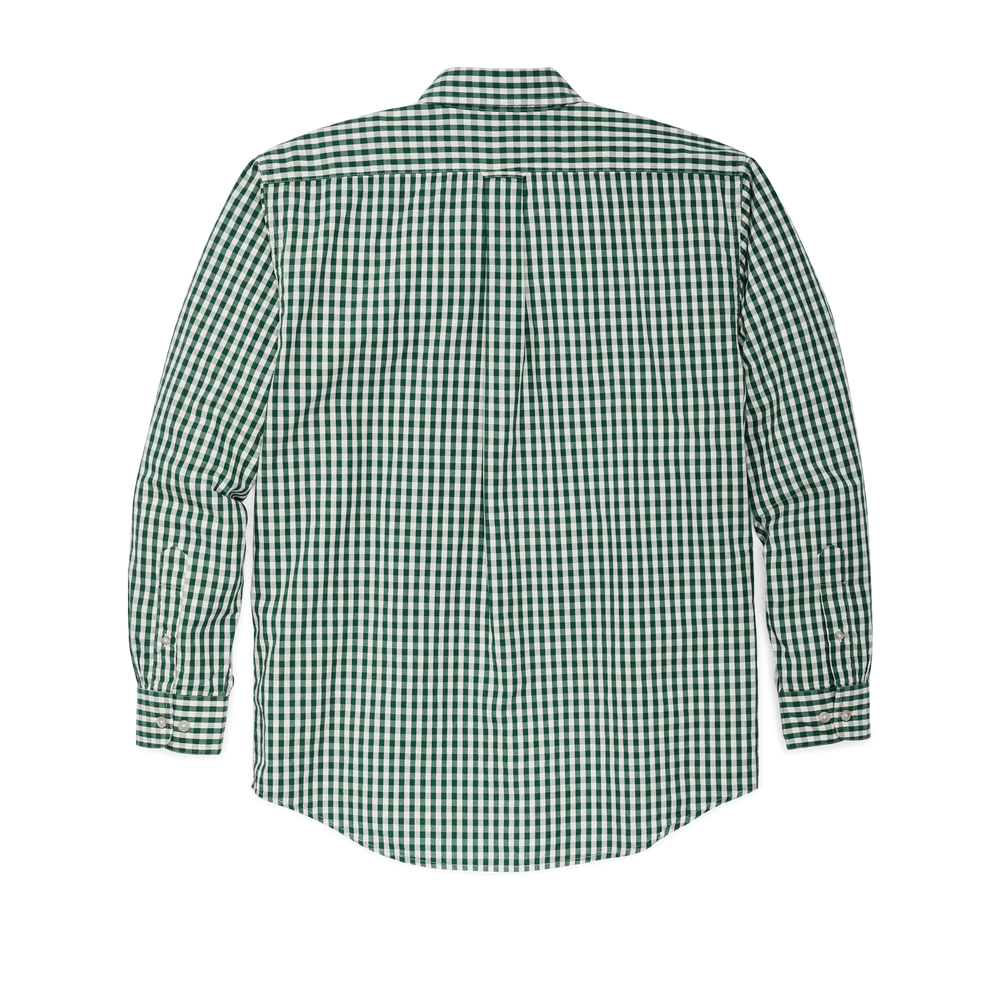 Alternate view of the Filson Filson's Washed Feather Cloth Shirt - Silver Pine Check