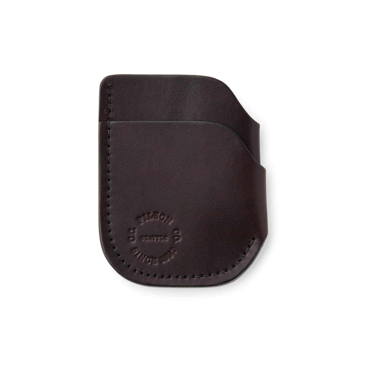 Bridle Leather Front Pocket Cash & Card Case - Brown Leather | Filson