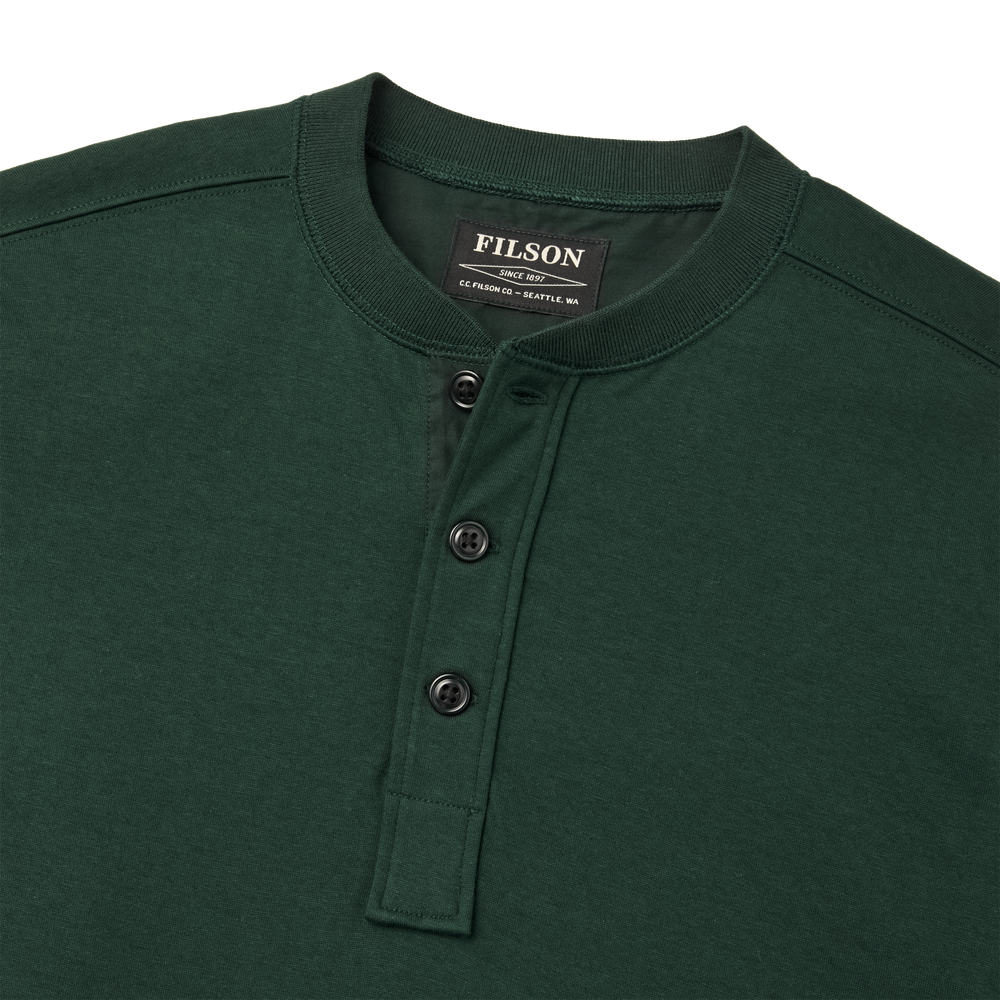 Alternate view of the Filson Double Layer Henley - Fir