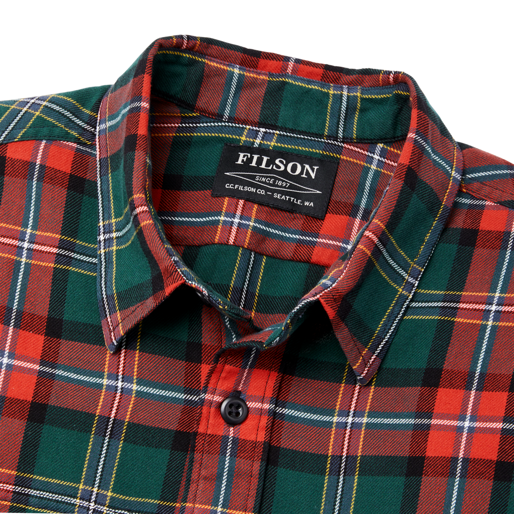 Alternate view of the Filson Scout Shirt - Green / Red / Black Plaid