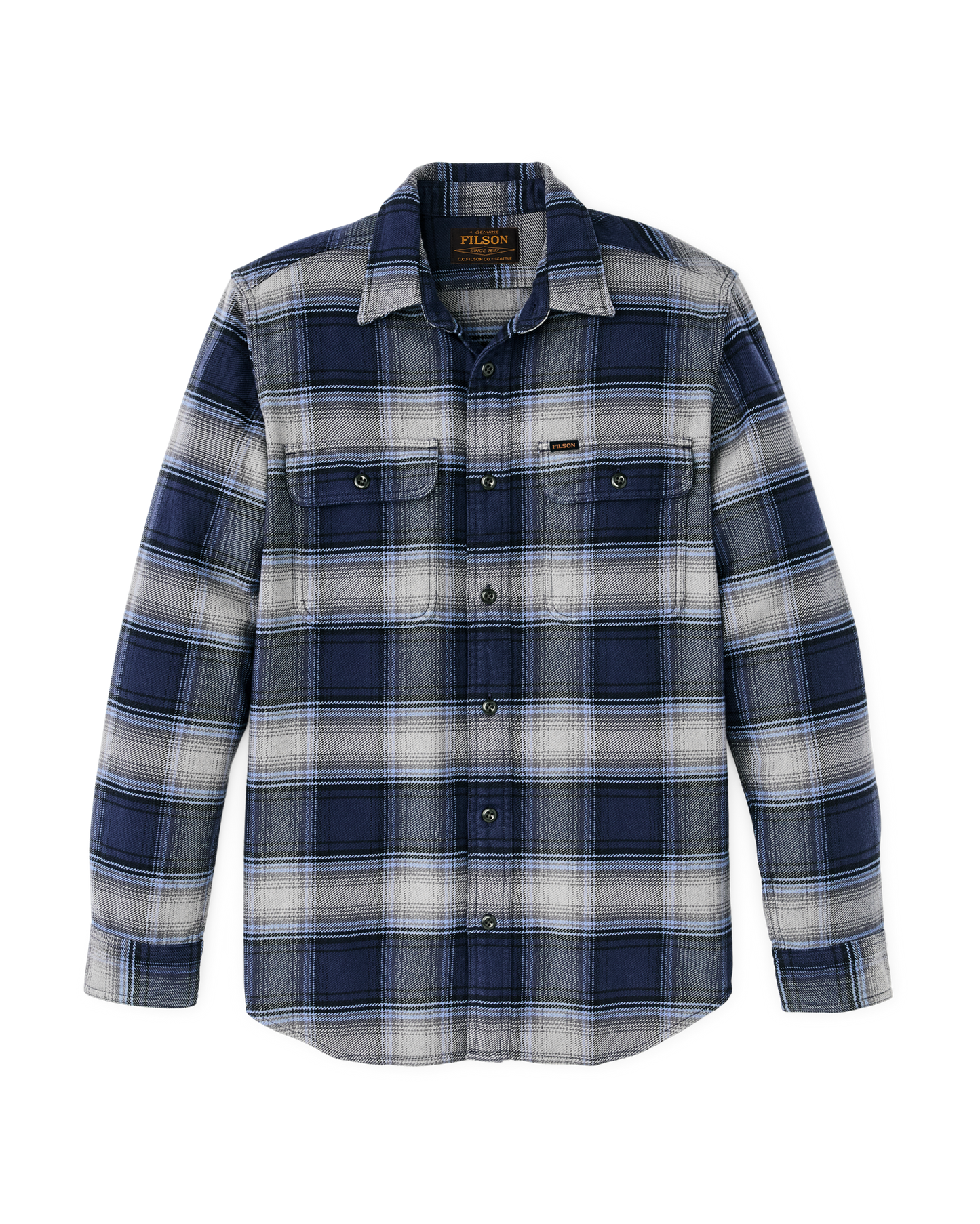 トップス FILSON VINTAGE FLANNEL WORK SHIRTS Vintage Flannel Work Shirt - Light Blue / Navy Plaid | Filson