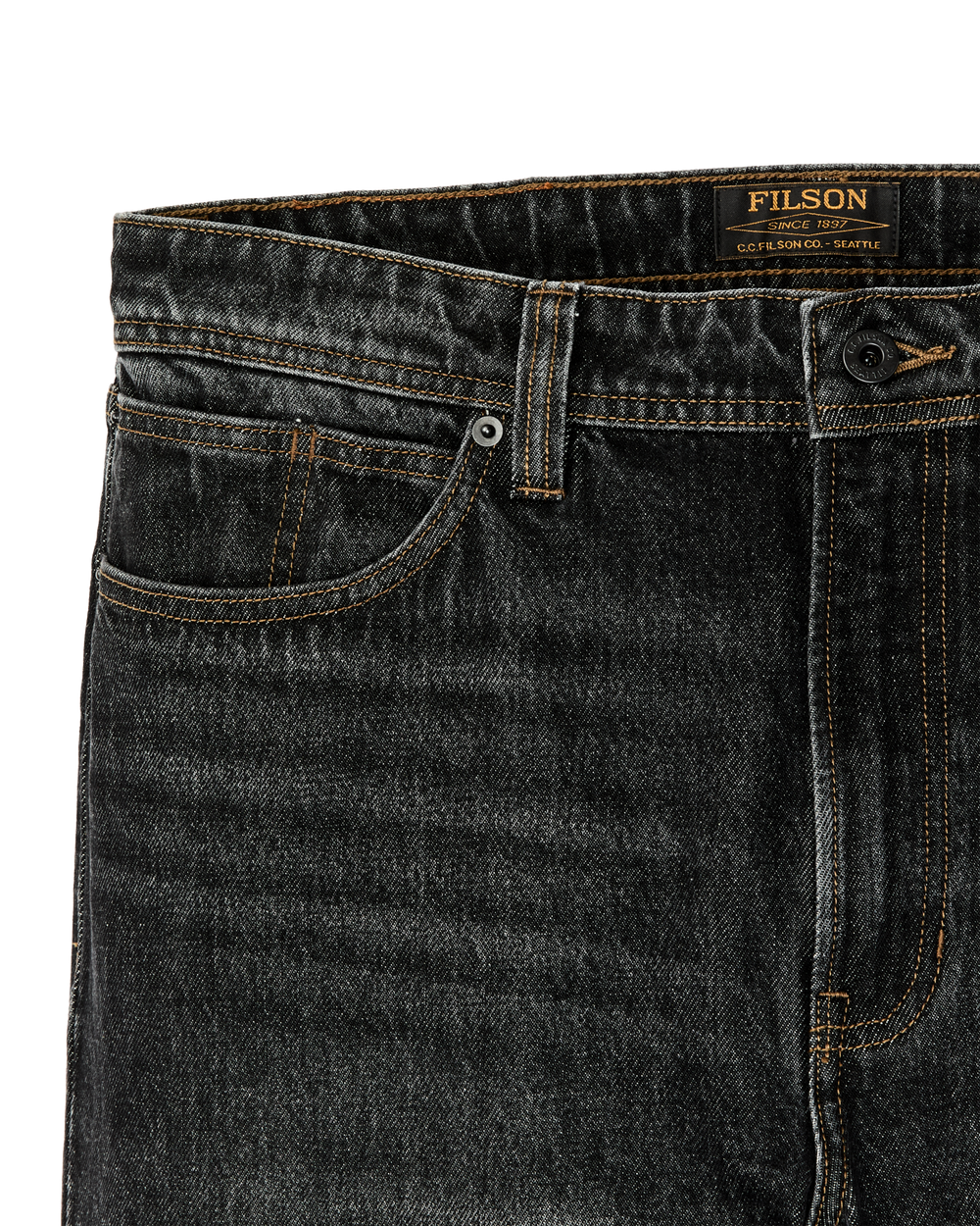 Alternate view of the Filson 14-oz. Straight-Leg Jeans - Vintage Black