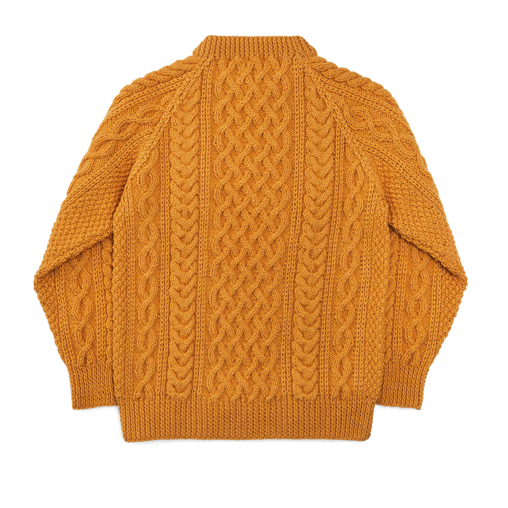 Alternate view of the Filson Wool Fisherman's Sweater - Yellow