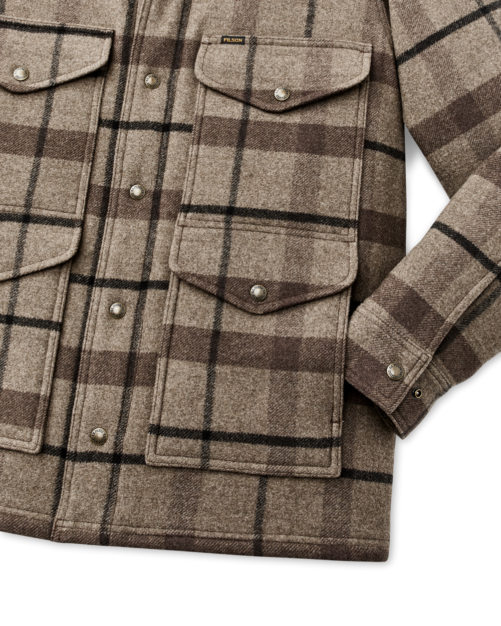Spokane Insulated Cruiser Jacket - Brown Heather Plaid