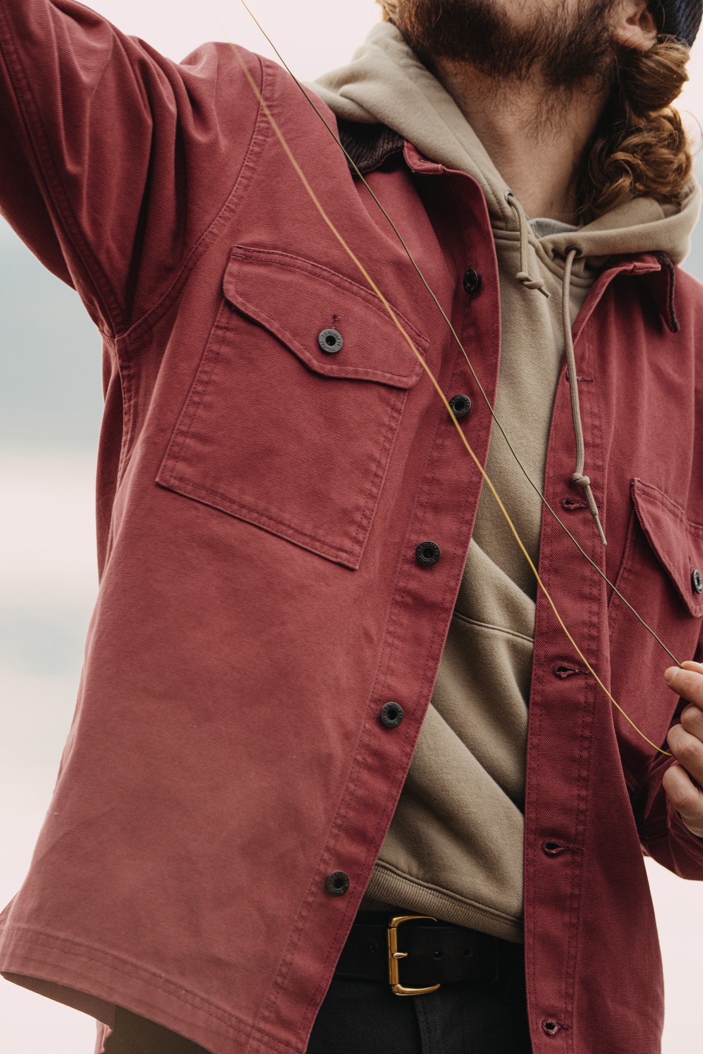Rustic Canvas Jac-shirt - Red Rock
