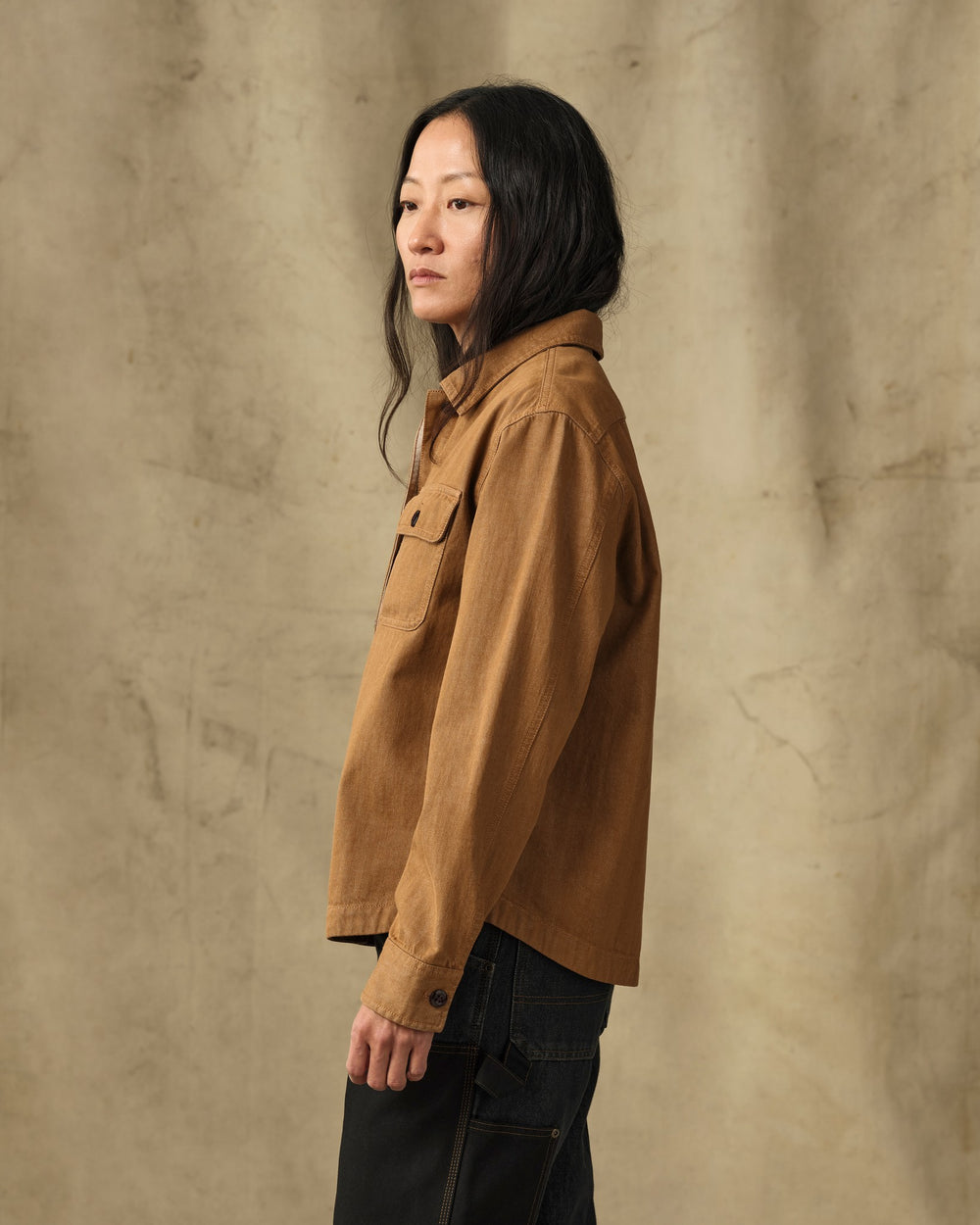 Women's Denim Shirt - Harvest Tan