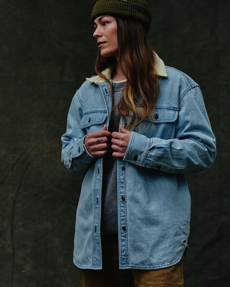 Women's Denim Work Shirt - Light Indigo