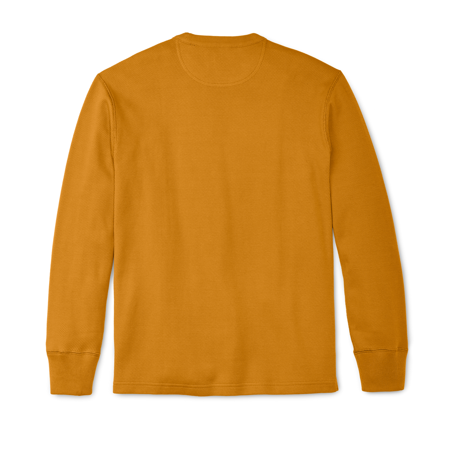 Alternate view of the Filson Waffle Knit Henley - Buckthorn Brown