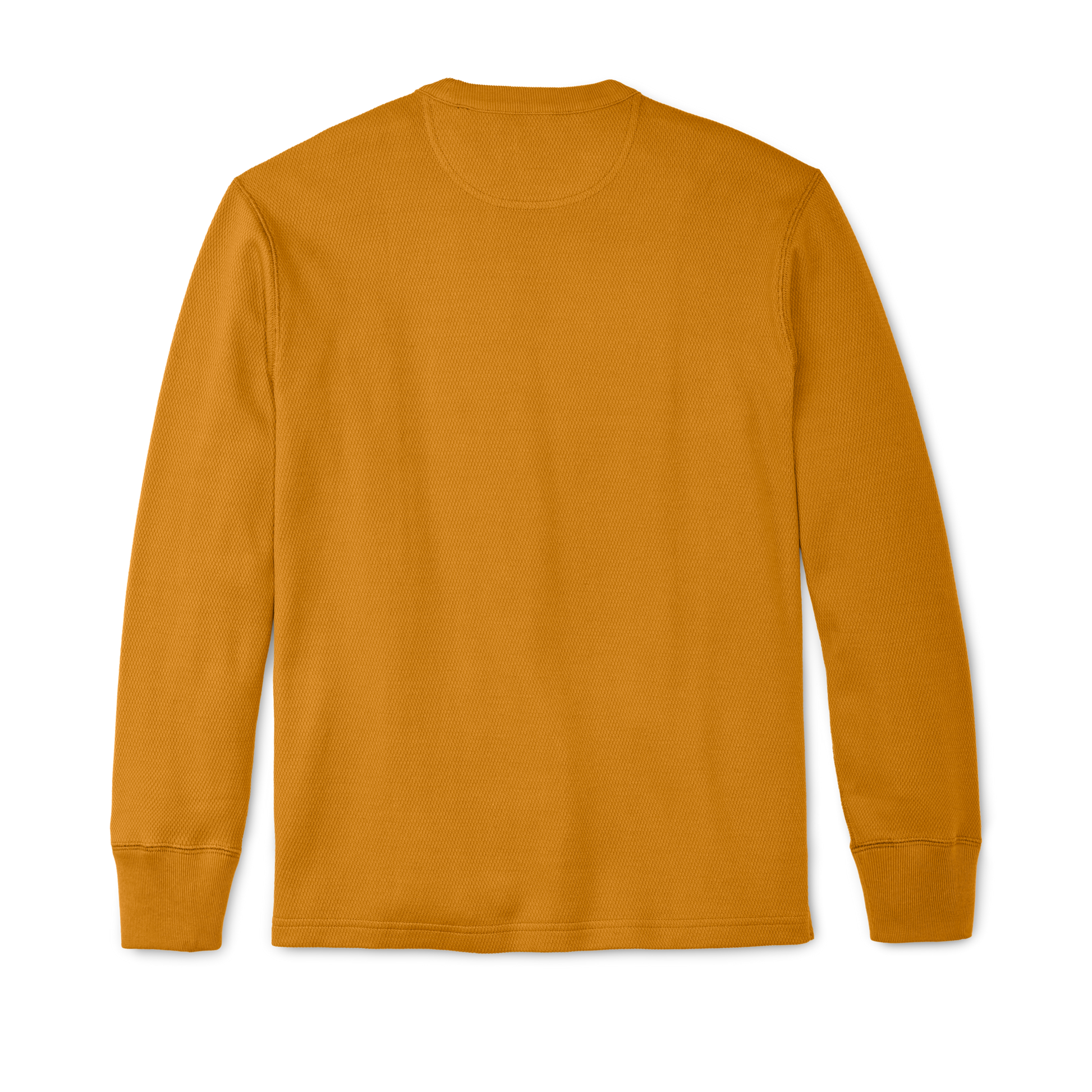 Alternate view of the Filson Waffle Knit Henley - Buckthorn Brown