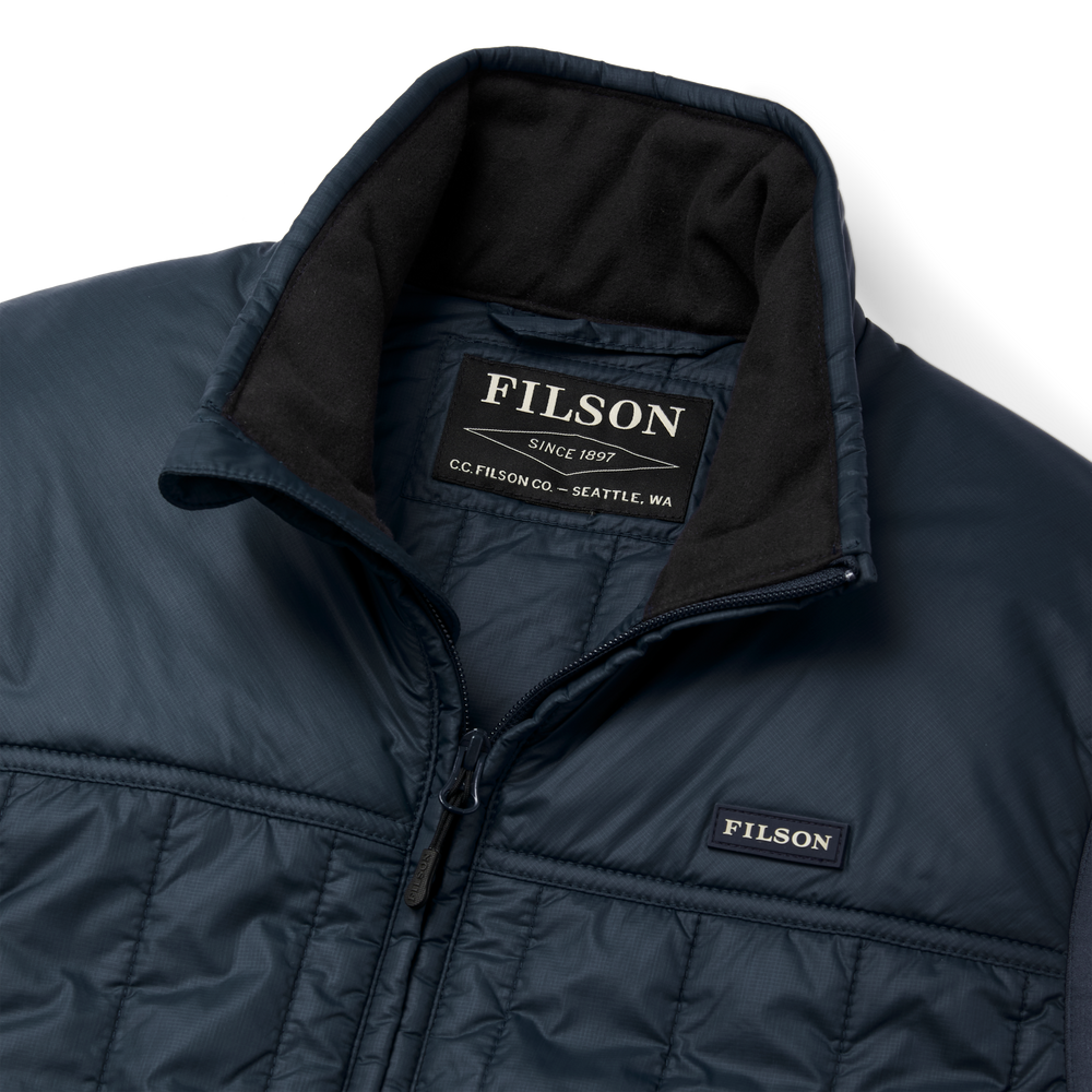 Alternate view of the Filson Ultralight Vest - Charred Teal