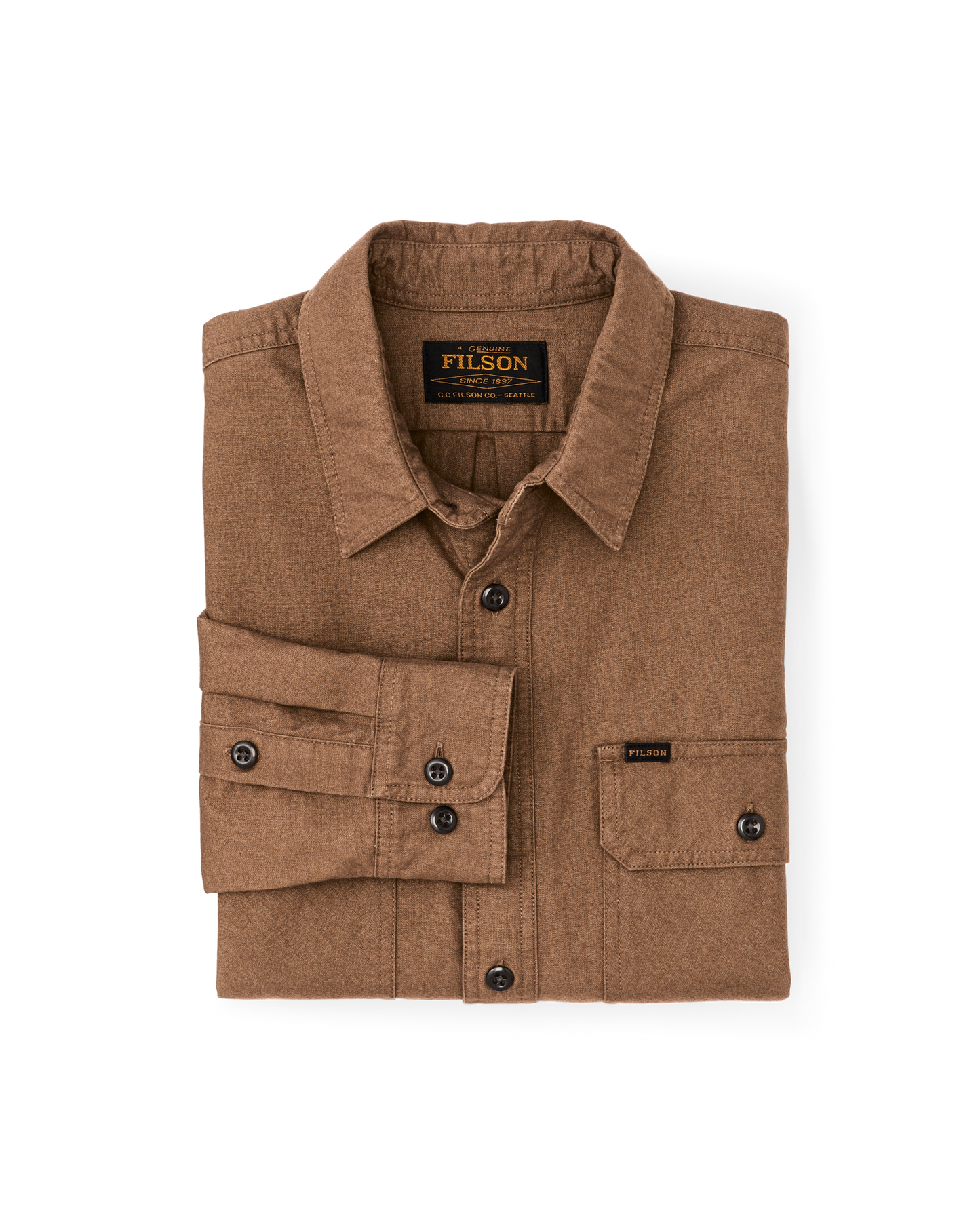 Alternate view of the Filson Field Flannel Shirt - Partridge