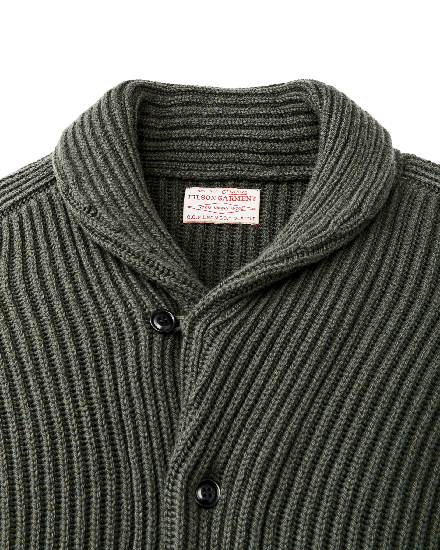 Bristol Cardigan Sweater - Forest Green Heather