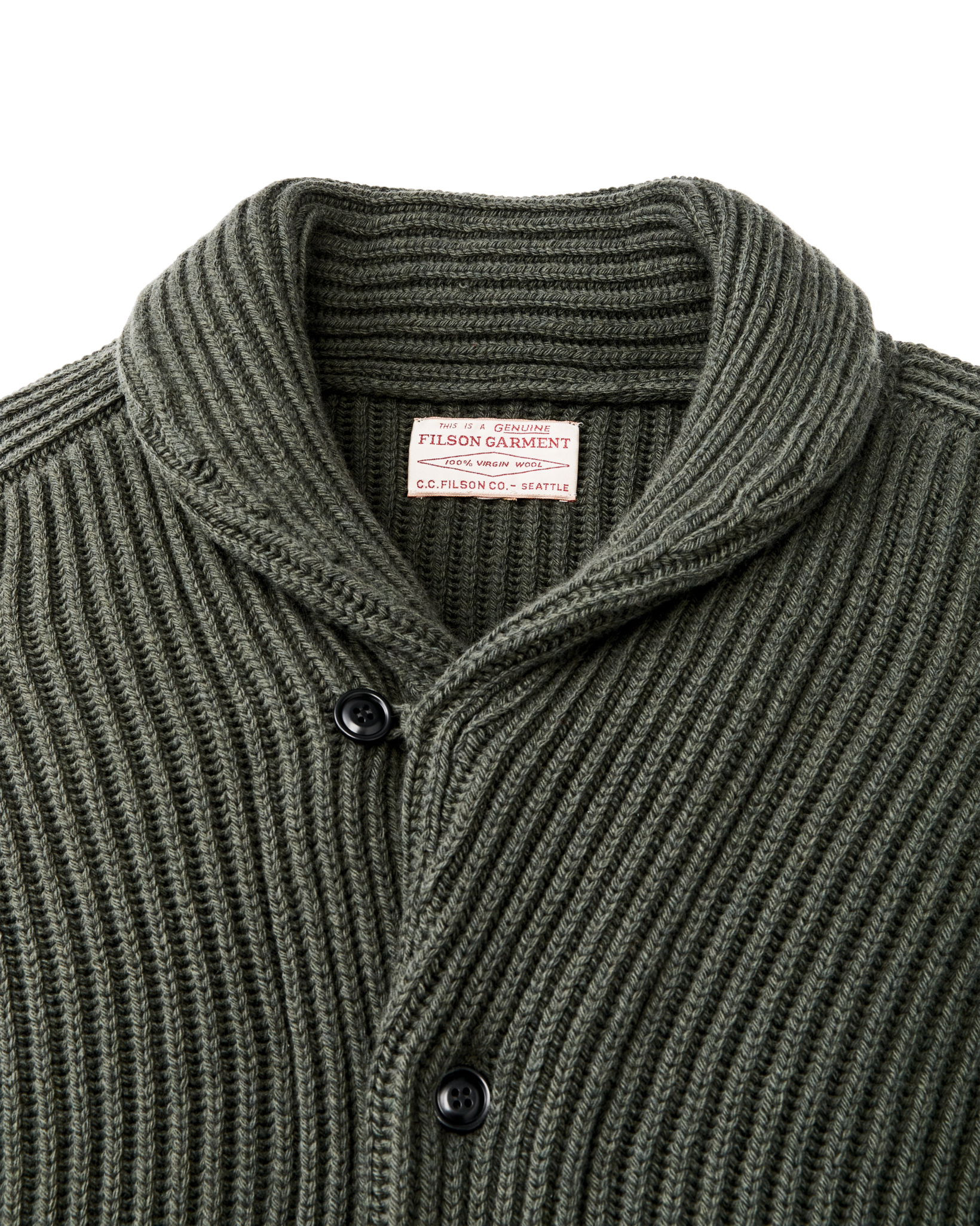 Bristol Cardigan Sweater - Forest Green Heather