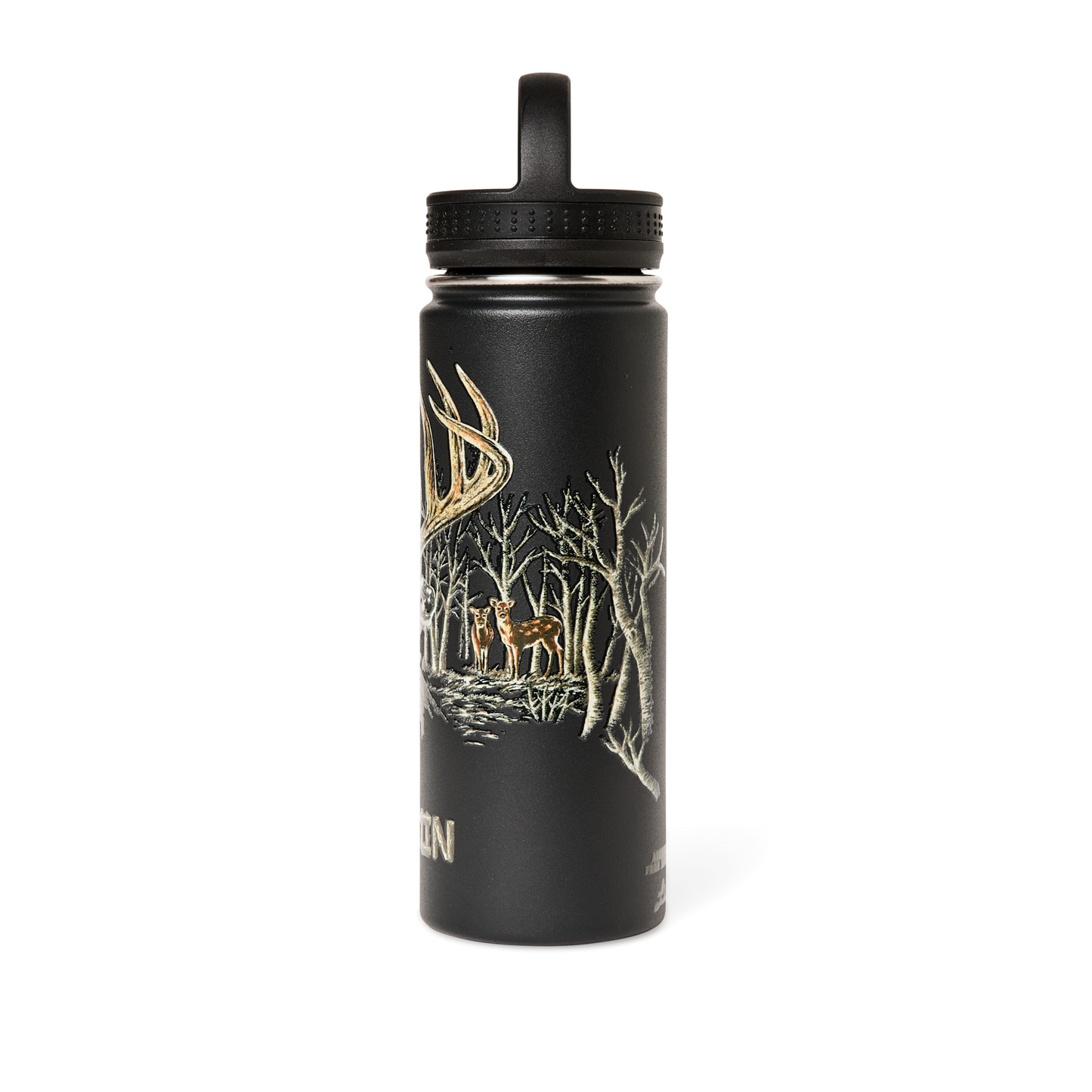 Insulated Water Bottle - Black / Logo | Filson